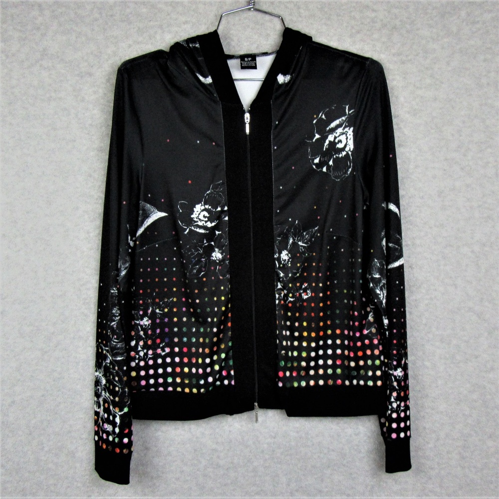 Womens Stretch Black Hoodie